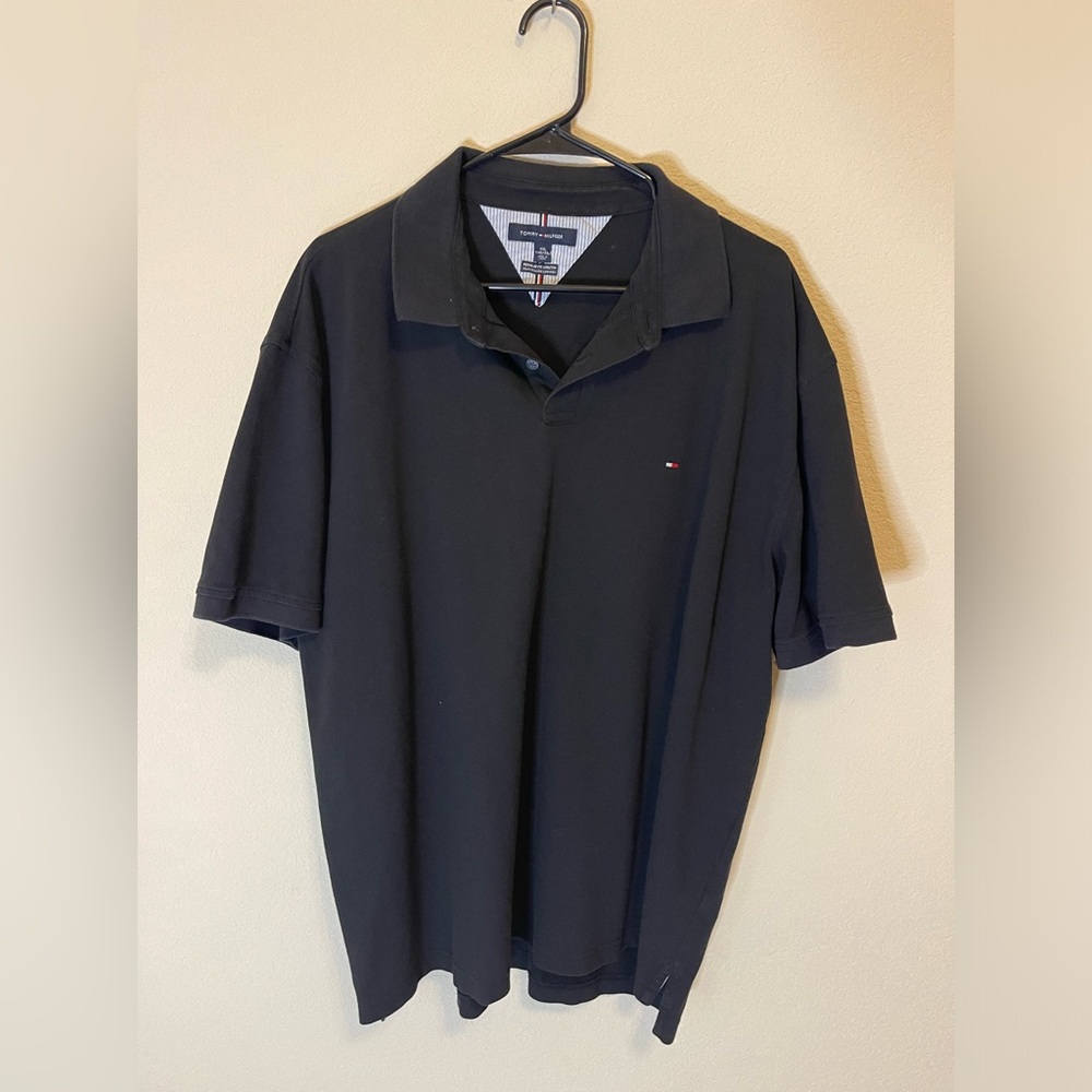 Tommy Hilfiger XXL black polo